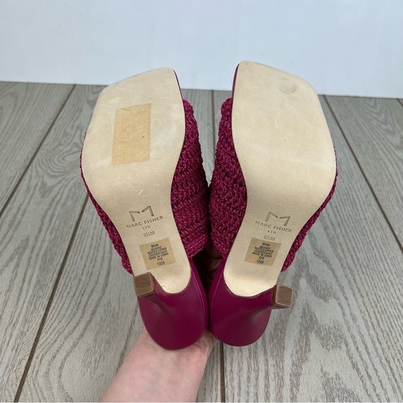 Marc Fisher LTD Women's Dako Woven Sandals 8.5M Medium Pink $140 - Picture 7 of 8